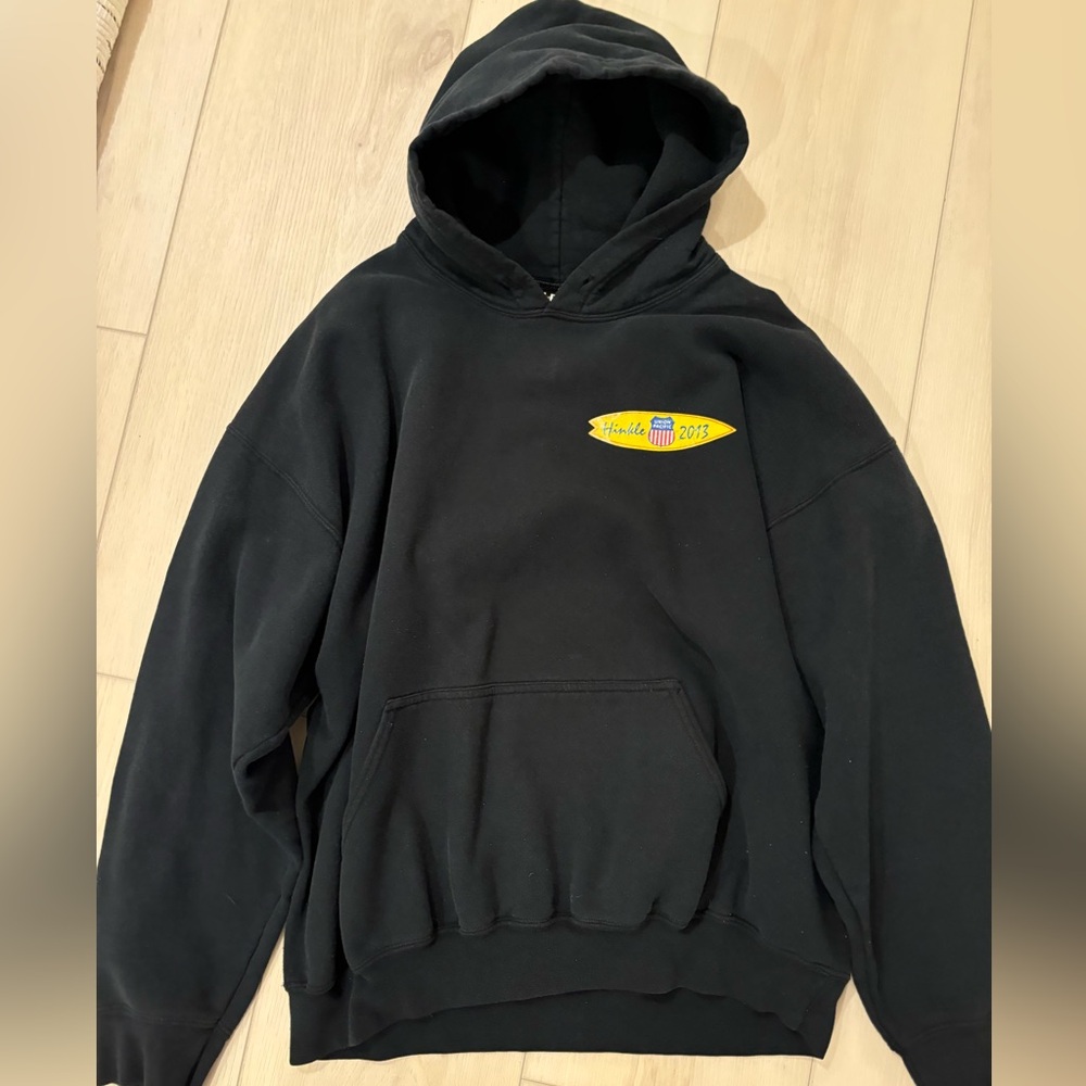 black hoodie